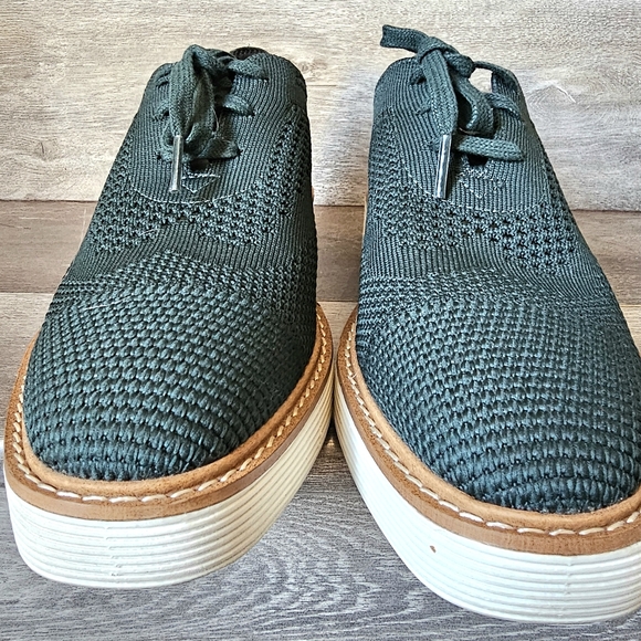 Cole Haan Oxford Woman Original Grand Platform Stitchlite In Green - Picture 6 of 11